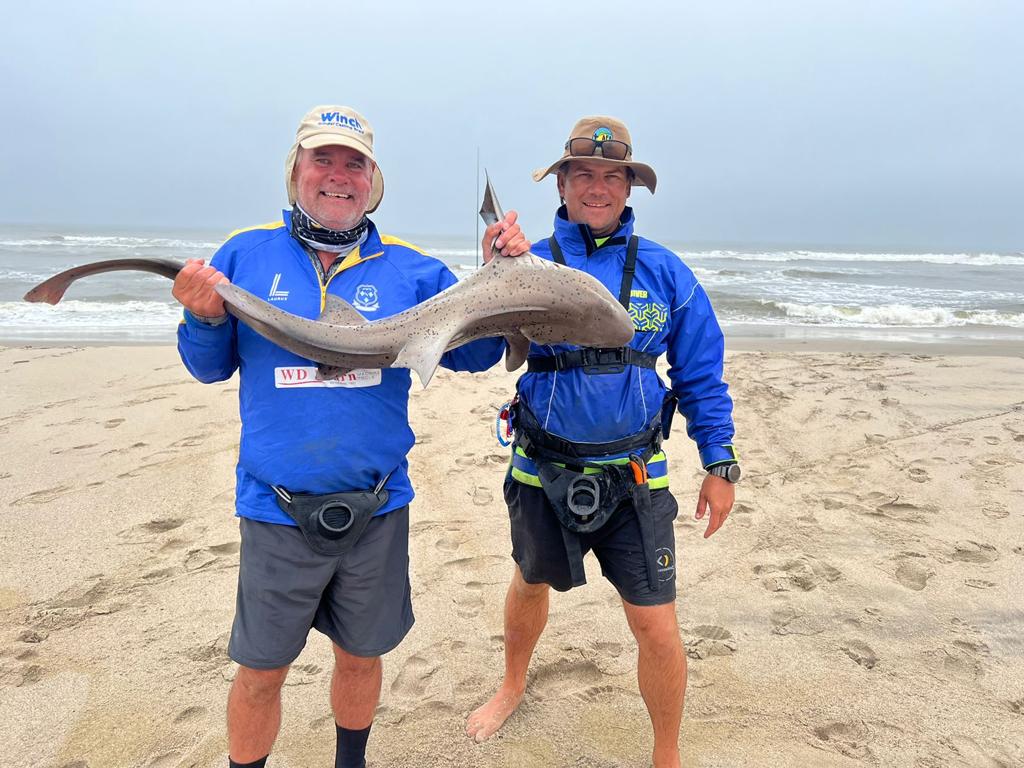 jorge with spotted gullie shark