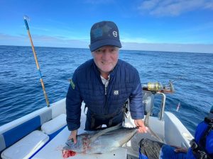 Gert with long fin tuna caught offshore