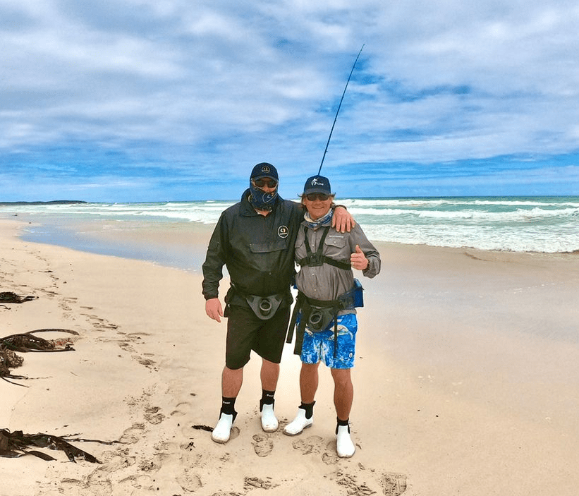 Brian Mc Millan with Dewald Campher Fishing